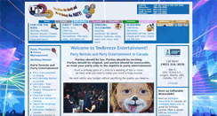 Desktop Screenshot of party-entertainment.ca